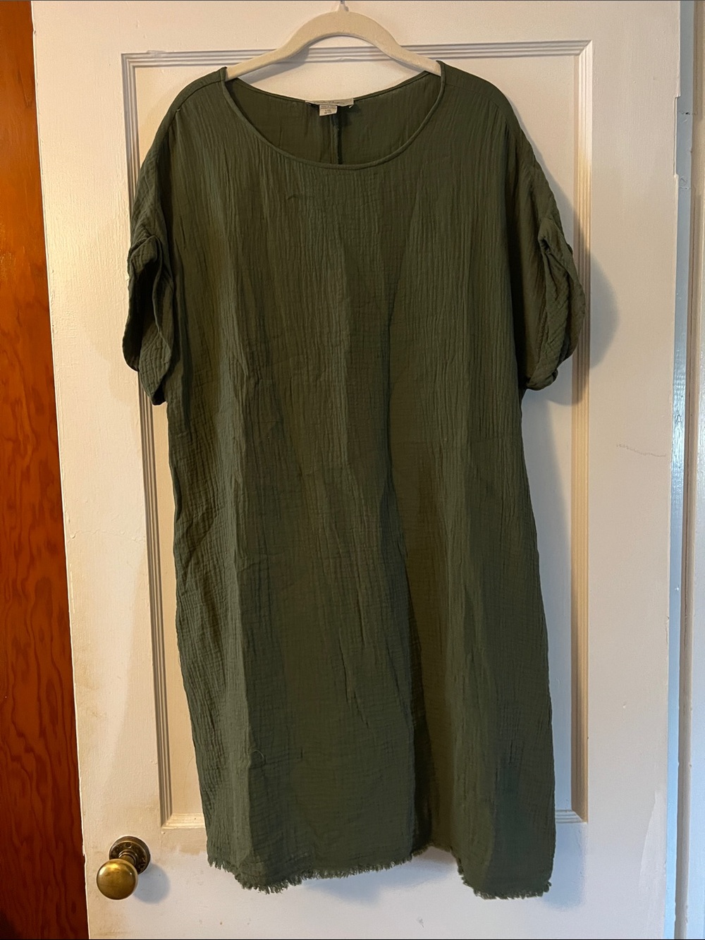 Charlie Paige Olive Green Short Sleeve Tunic